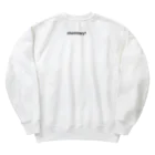 interested in?の1.hydrogen(黒/表裏) Heavyweight Crew Neck Sweatshirt