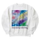 夜の闇に、色の魔法をかけながら。のEvery cloud has a silver lining. Heavyweight Crew Neck Sweatshirt