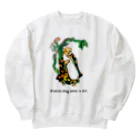 矢高あおいの【Prairie dog lover×Art】大根小僧 Heavyweight Crew Neck Sweatshirt