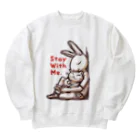 BeachBunnyのうさぎとねこ　Stay With Me Heavyweight Crew Neck Sweatshirt