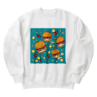 TokyoFridayNightの空飛ぶハンバーガー Heavyweight Crew Neck Sweatshirt