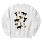 chika_shirakawaの古代シリーズ▲▼▲▼王塚古墳の馬と紋様 Heavyweight Crew Neck Sweatshirt