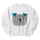 てら ねこグッズのタレミミチャン。 Heavyweight Crew Neck Sweatshirt