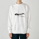 dat kidsのモニホ リリース記念 "クジラ" Heavyweight Crew Neck Sweatshirt