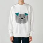 てら ねこグッズのタレミミチャン。 Heavyweight Crew Neck Sweatshirt