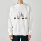 lemonysnow/ハリネズミグッズのハリネズミとバイク Heavyweight Crew Neck Sweatshirt