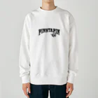 PinstapinのPinstapin かすれロゴ Heavyweight Crew Neck Sweatshirt