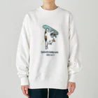 かみなりねこのスノボねこ Heavyweight Crew Neck Sweatshirt