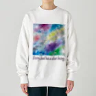 夜の闇に、色の魔法をかけながら。のEvery cloud has a silver lining. Heavyweight Crew Neck Sweatshirt