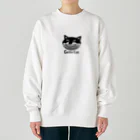 Illustrator Moca&Ram shopのネコのゲッティ/Getty Cat Heavyweight Crew Neck Sweatshirt