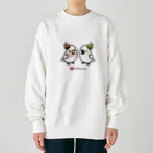 Cody the Lovebirdの仲良しクルマサカオウム&キバタン Chubby Bird Heavyweight Crew Neck Sweatshirt