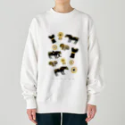 chika_shirakawaの古代シリーズ▲▼▲▼王塚古墳の馬と紋様 Heavyweight Crew Neck Sweatshirt