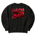 空屋　sorayakusakaの202311070847000　雨上がりの赤 Heavyweight Crew Neck Sweatshirt