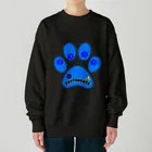 くぅTikTok猫部のTikTok猫部肉球ブルーver.トレーナー Heavyweight Crew Neck Sweatshirt