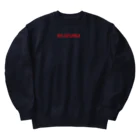 HI-IZURUのHIｰIZURU（赤文字）背中にHINOMARU国　国旗　ヘビーウェイトスウェット Heavyweight Crew Neck Sweatshirt