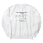 SADOPEDALsのfendar champ  schiematic Heavyweight Crew Neck Sweatshirt