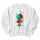 Ａ’ｚｗｏｒｋＳのHANGING VOODOO DOLL with PINS Heavyweight Crew Neck Sweatshirt