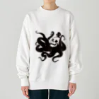 #眠れる怖い話のシンプル眠蛸 Heavyweight Crew Neck Sweatshirt