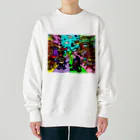 Ａ’ｚｗｏｒｋＳの宇宙人類皆兄弟 HORIZONTAL Heavyweight Crew Neck Sweatshirt