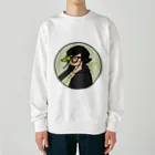 めがねのひとの限界ヲタクのアイコン Heavyweight Crew Neck Sweatshirt