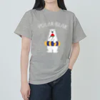 ワカボンドのシロクマとスイカと浮き輪 Heavyweight T-Shirt