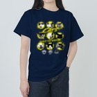 LONESOME TYPEの猫が世界を支配する9FACES（黄） Heavyweight T-Shirt