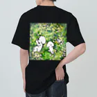 Jacky and Muckのシロツメクサ。 ヘビーウェイトTシャツ