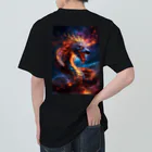 bluedolphinのブラックドラゴン ヘビーウェイトTシャツ