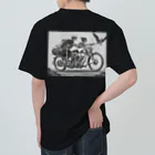 Skull sectionのバイクとドクロ（黒メイン） Heavyweight T-Shirt