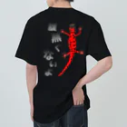 LalaHangeulの腹黒くないアカハライモリさん　バックプリント Heavyweight T-Shirt