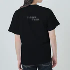 ミラくまのI LOVE Tribe　白文字背景透明 Heavyweight T-Shirt