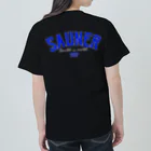 Super Sauna StyleのSAUNER1137 Blue-Black- Heavyweight T-Shirt