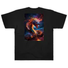 bluedolphinのブラックドラゴン Heavyweight T-Shirt