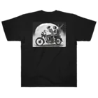 Skull sectionのバイクとガイコツ（黒メイン） ヘビーウェイトTシャツ