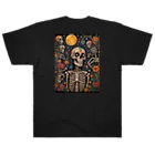 Skull sectionの満月とドクロ Heavyweight T-Shirt