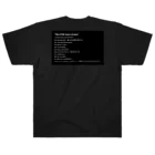 Les survenirs chaisnamiquesのBLACK架空プレイリスト ヘビーウェイトTシャツ