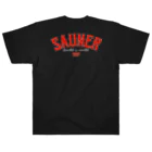 Super Sauna StyleのSAUNER1137 Red -Black- Heavyweight T-Shirt