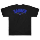 Super Sauna StyleのSAUNER1137 Blue-Black- Heavyweight T-Shirt
