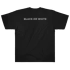 ø   [œ]   =  ［íːkwəl］のSays in the back 「背中で語る」mj-01B Heavyweight T-Shirt