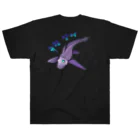 LalaHangeulのGhost Shark　ハングル版　バックプリント Heavyweight T-Shirt