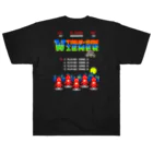 Siderunの館 B2の【バックプリント】レトロゲーム風なタコさんウインナー Heavyweight T-Shirt