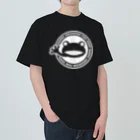 ゴッド神TVちゃんねるSHOPのかえる観賞魚店　白抜き丸ロゴ Heavyweight T-Shirt
