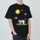 SimbaStudio ShopのTalking to the moon ヘビーウェイトTシャツ