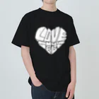 uzu's hima tsubushiのLOVE my SELF (bk) Heavyweight T-Shirt