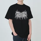 忍太郎の四字熟語 - 花鳥風月 Death Metal Logo デスロゴ  ヘビーウェイトTシャツ