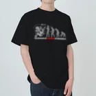 古武術 天心流兵法グッズの風神への進化図 ヘビーウェイトTシャツ