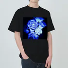 Anna’s galleryのBLUE Rose Heavyweight T-Shirt