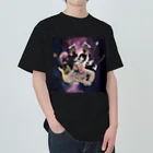 にゃのもののピョン･GALAXYT ねこ うさぎどし･ver Heavyweight T-Shirt