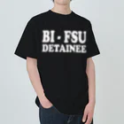 DRIPPEDのBI-FSU DETAINEE 白ロゴ ヘビーウェイトTシャツ