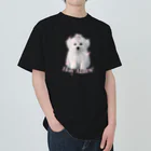 犬と両思いのHoly Maltese ヘビーウェイトTシャツ